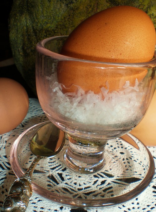 Vintage Clear Glass Egg Cup